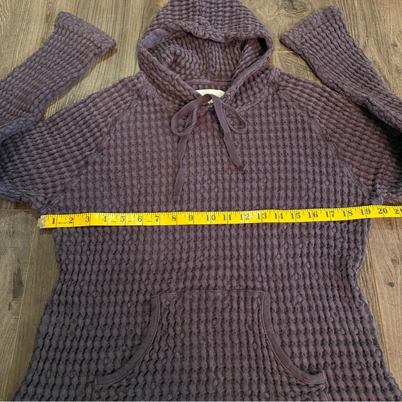 Mod O Doc Waffle Knit Hoodie 100% Cotton purple - Picture 6 of 8